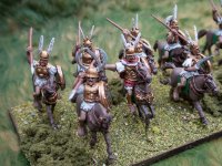 28mm Romans Hail Caesar  (12 of 19)  Aventine metal cavalry maybe samnite or similar armoured cavalry as i remember